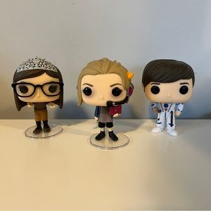The Big Bang Theory Funko Pops Amy Farrah Fowler Penny Howard Wolowitz TBBT